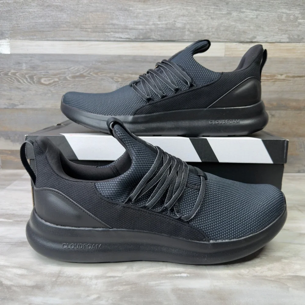 Adidas Lite Racer Adapt 7.0 Men Size 14 Wide Running Shoes Black Carbon IE8684